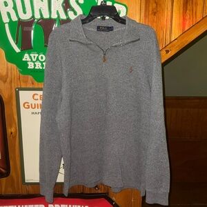 Polo Ralph Lauren Large Gray 1/4 Zip Pullover Jacket